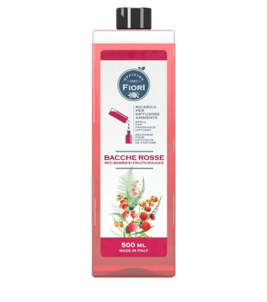 Ricarica Profumatore Ambiente Bacche Rosse Officina dei Fiori, 500 ml