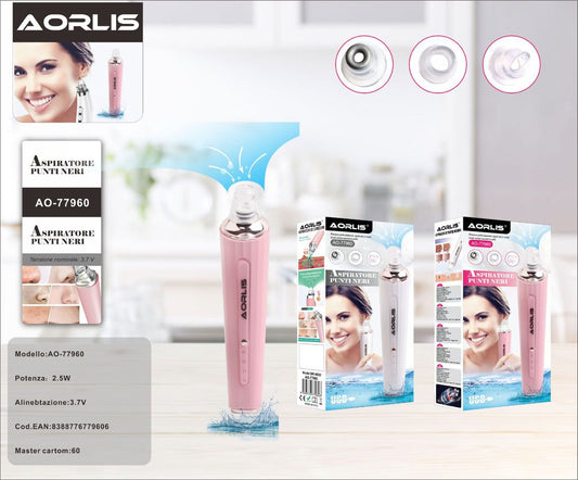 ASPIRATORE RIMUOVI PUNTI NERI PULITORE BRUFOLI ACNE PULIZIA VISO
