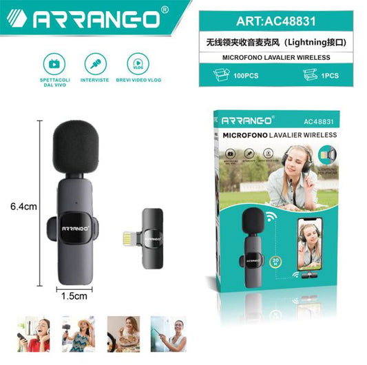 MICROFONO WIRELESS PER IOS IPHONE